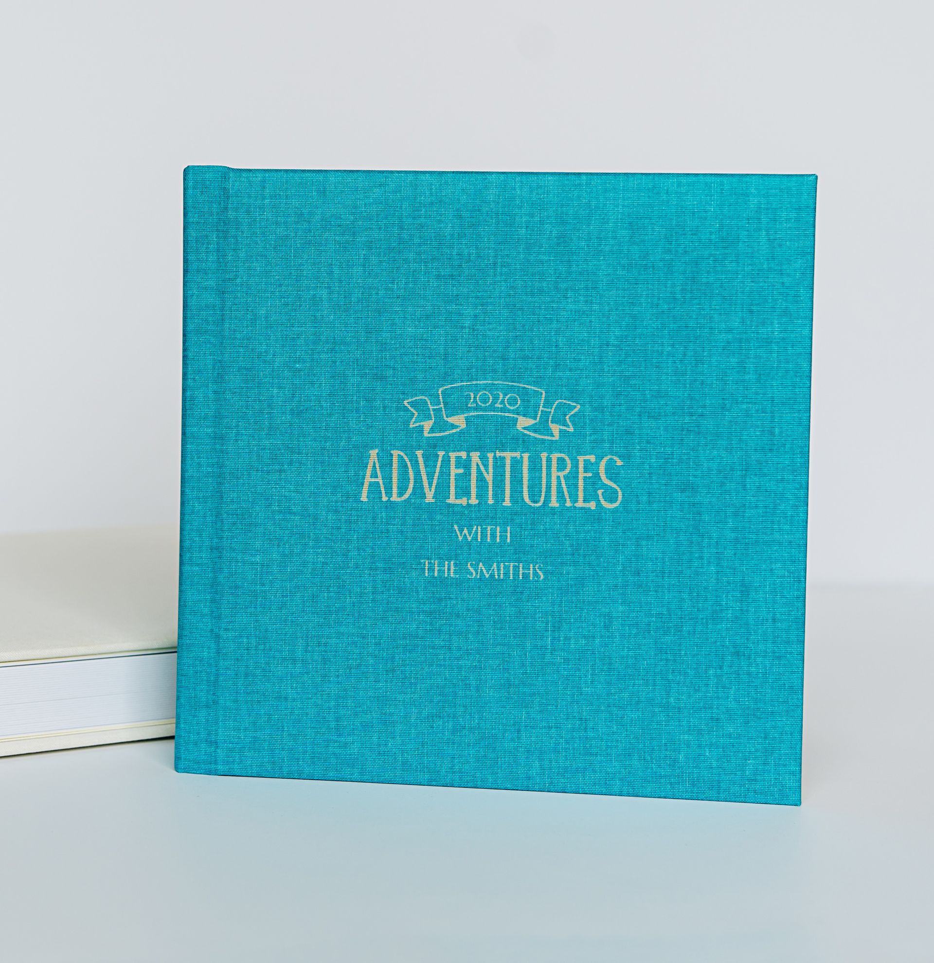 Turquoise photo book cover