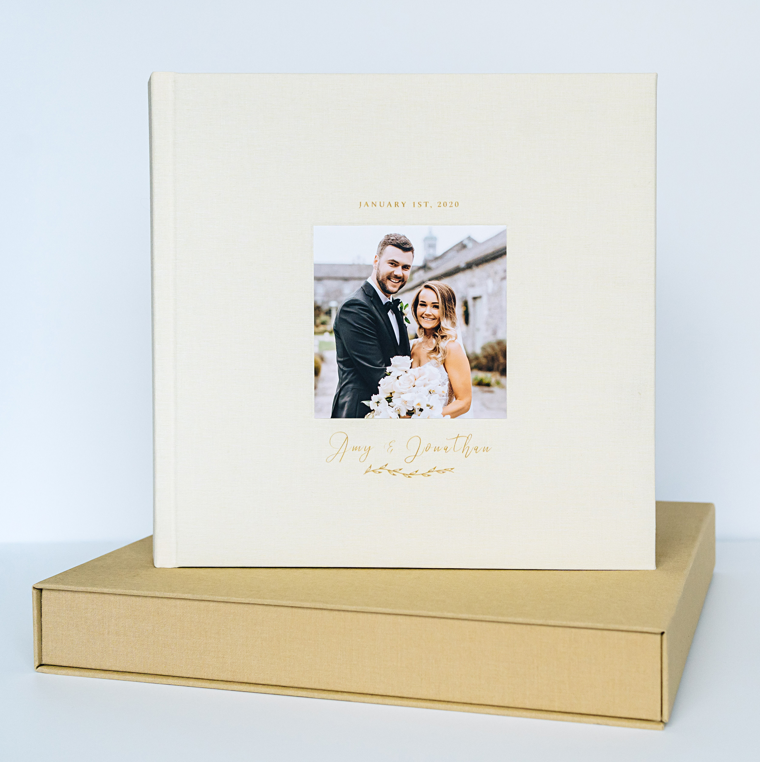 Premium photo album with box