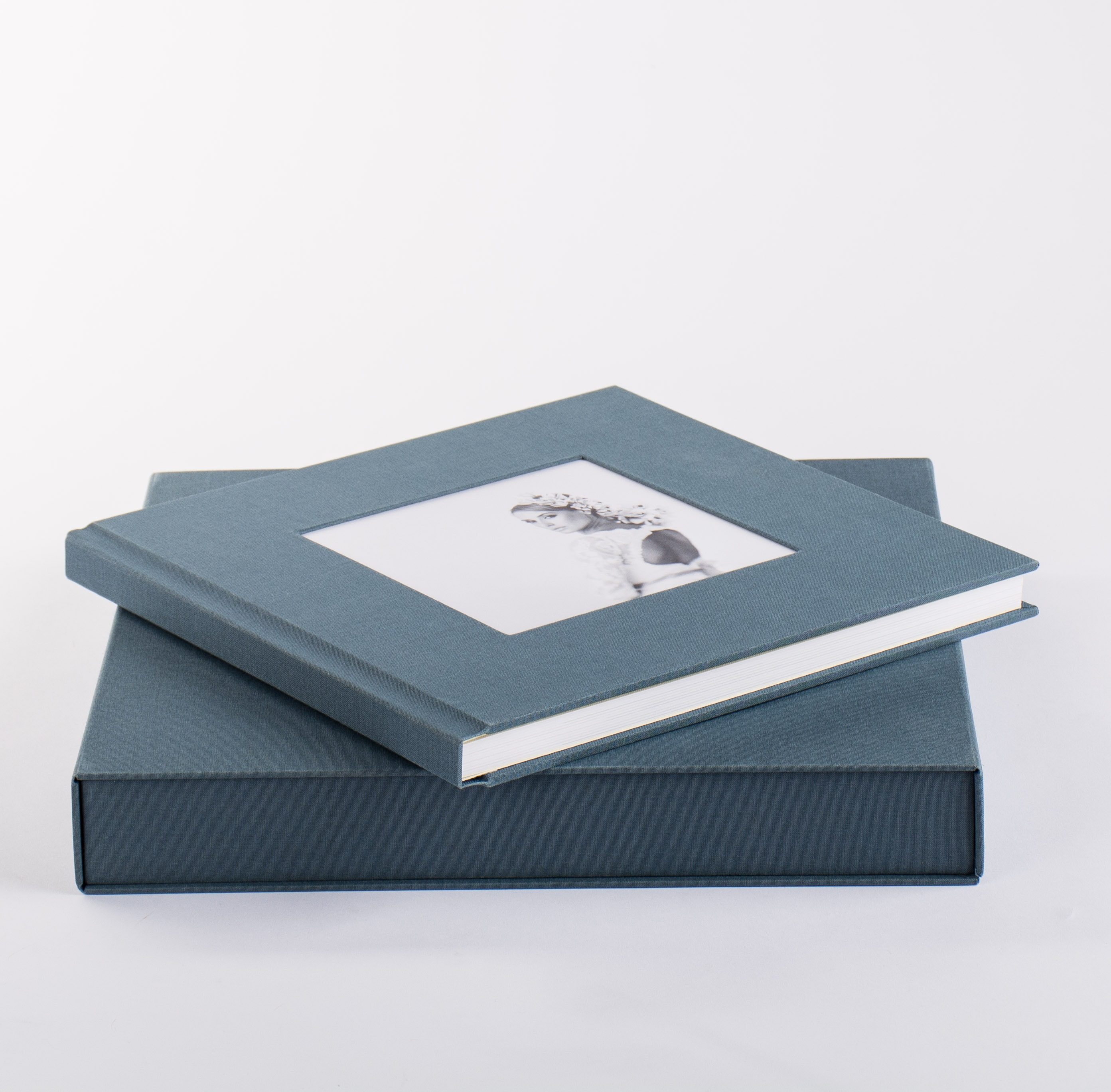 Photo Book laying on high-end presentation box