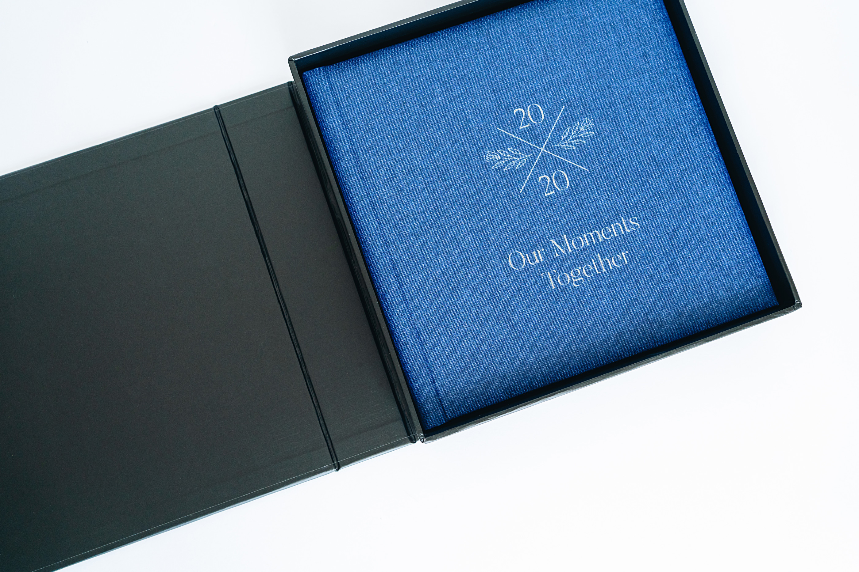 layflat book with presentation box