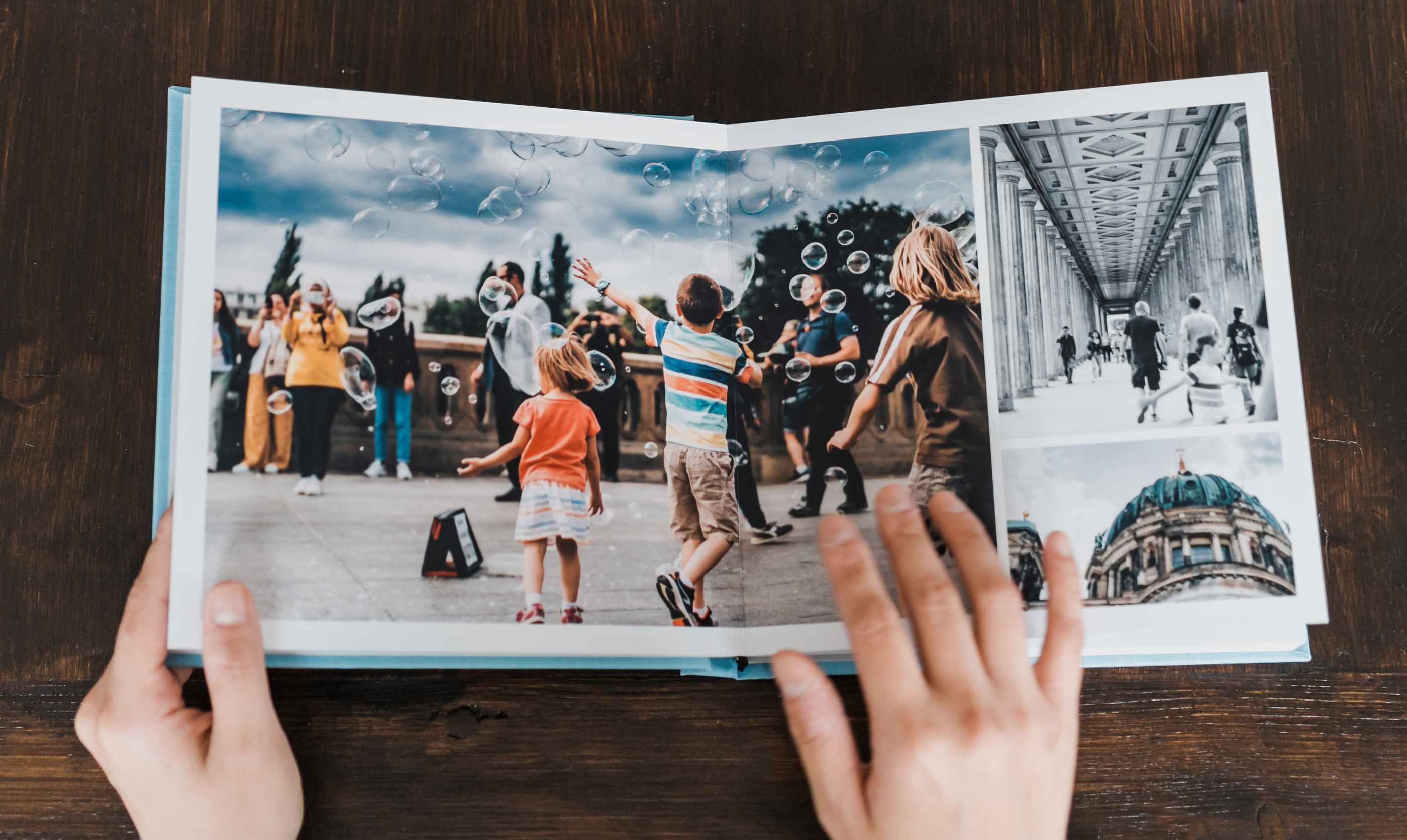 Premium Photo  Album with photos of travel and vintage, photo book