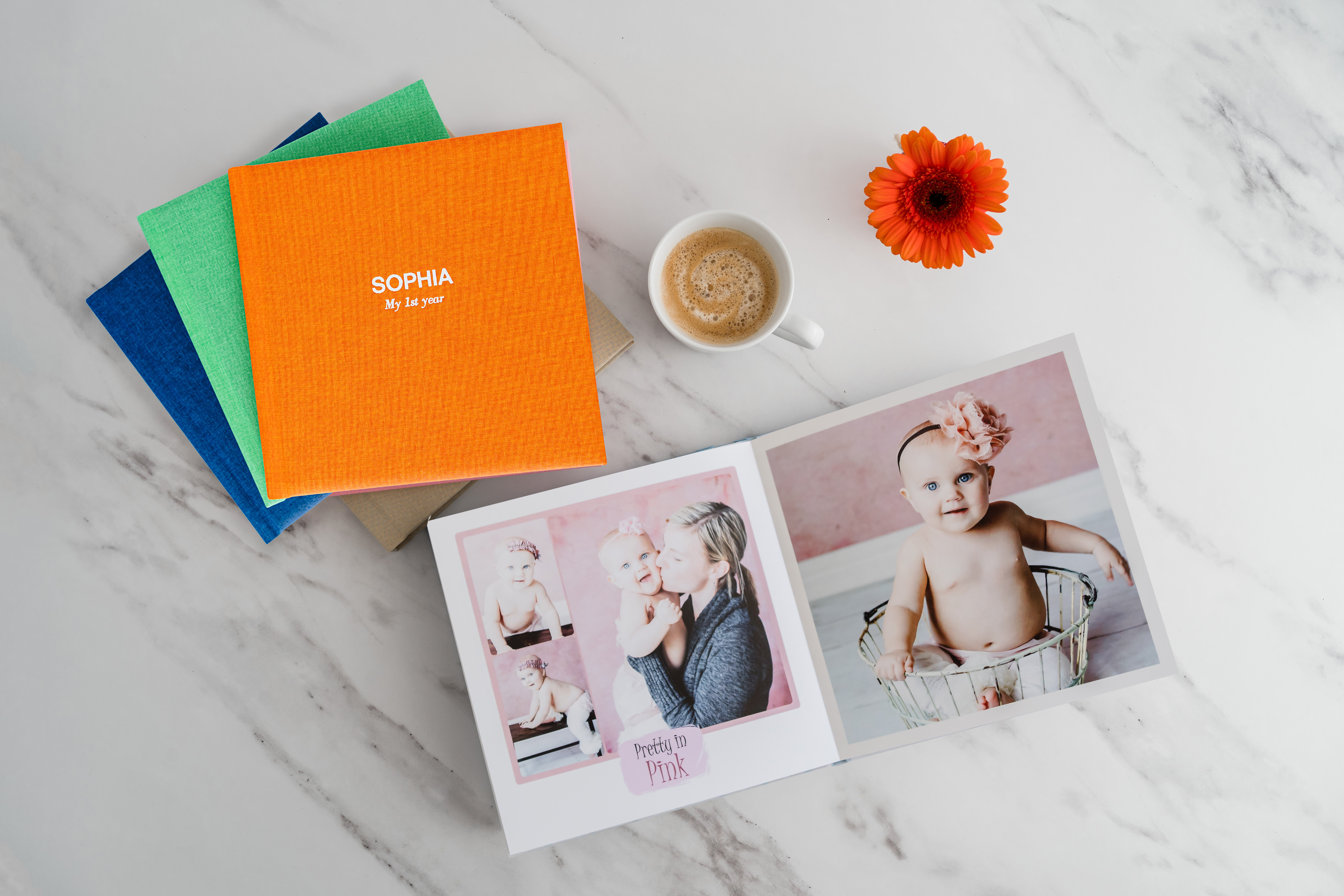Baby photo book design examples