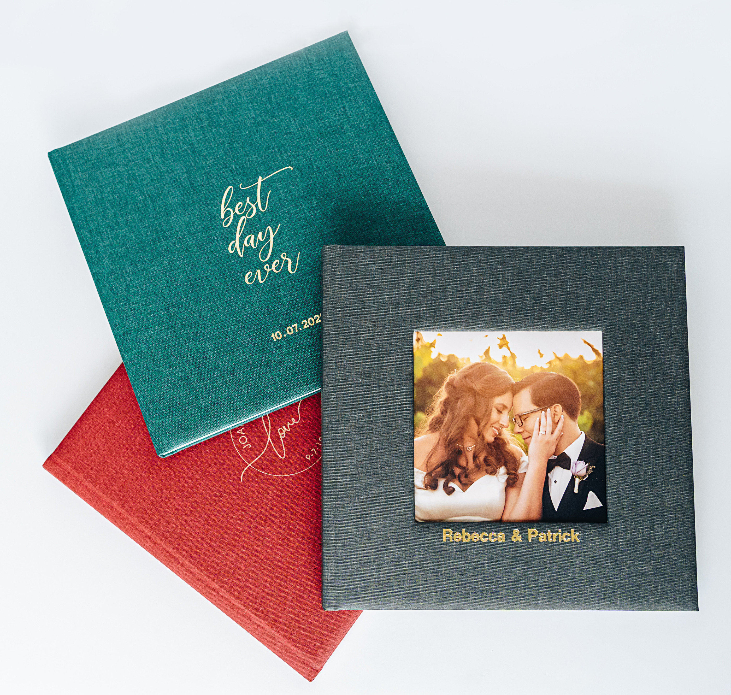 Bespoke wedding album covers