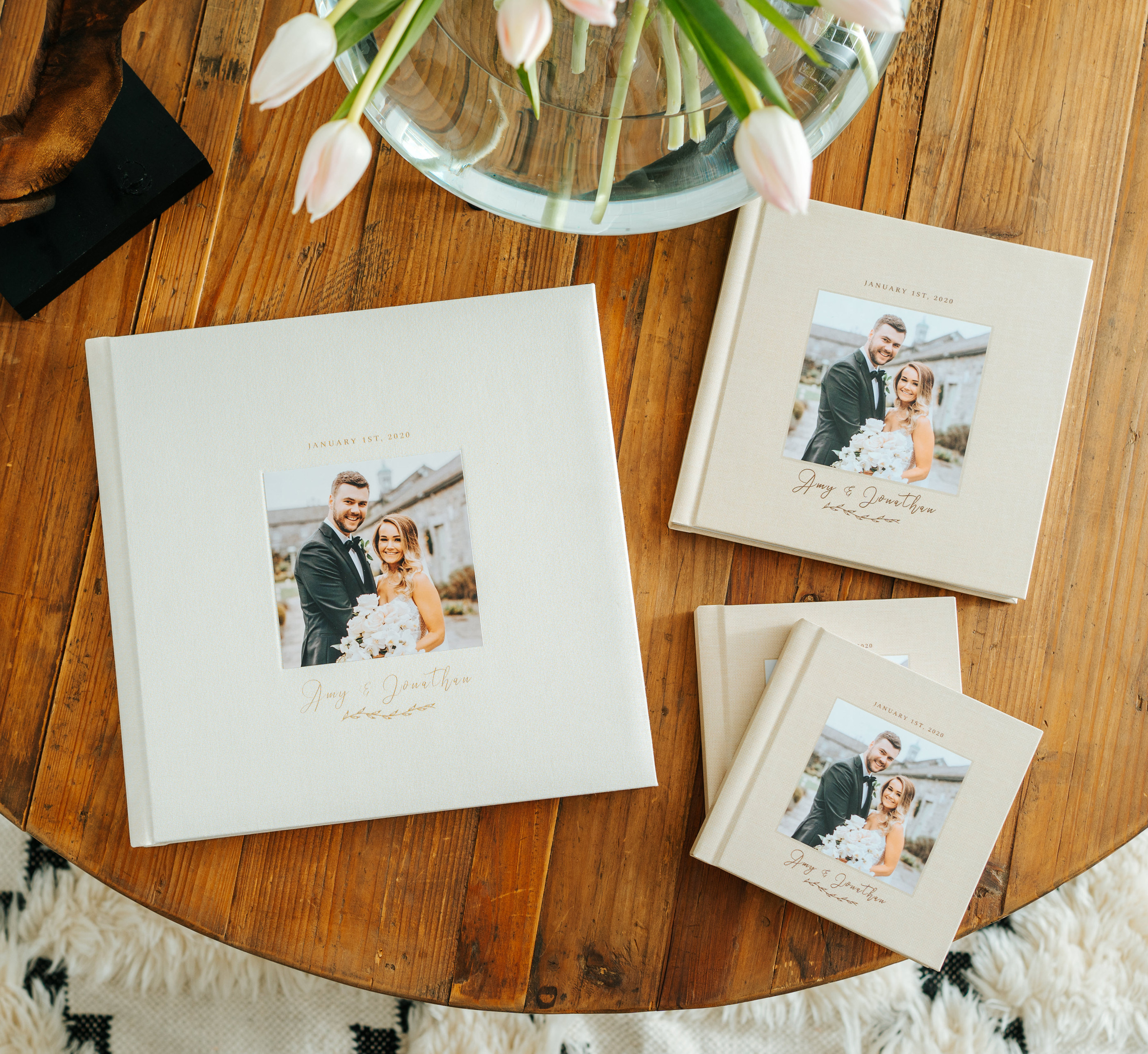 Smaller parent copies of wedding photo album
