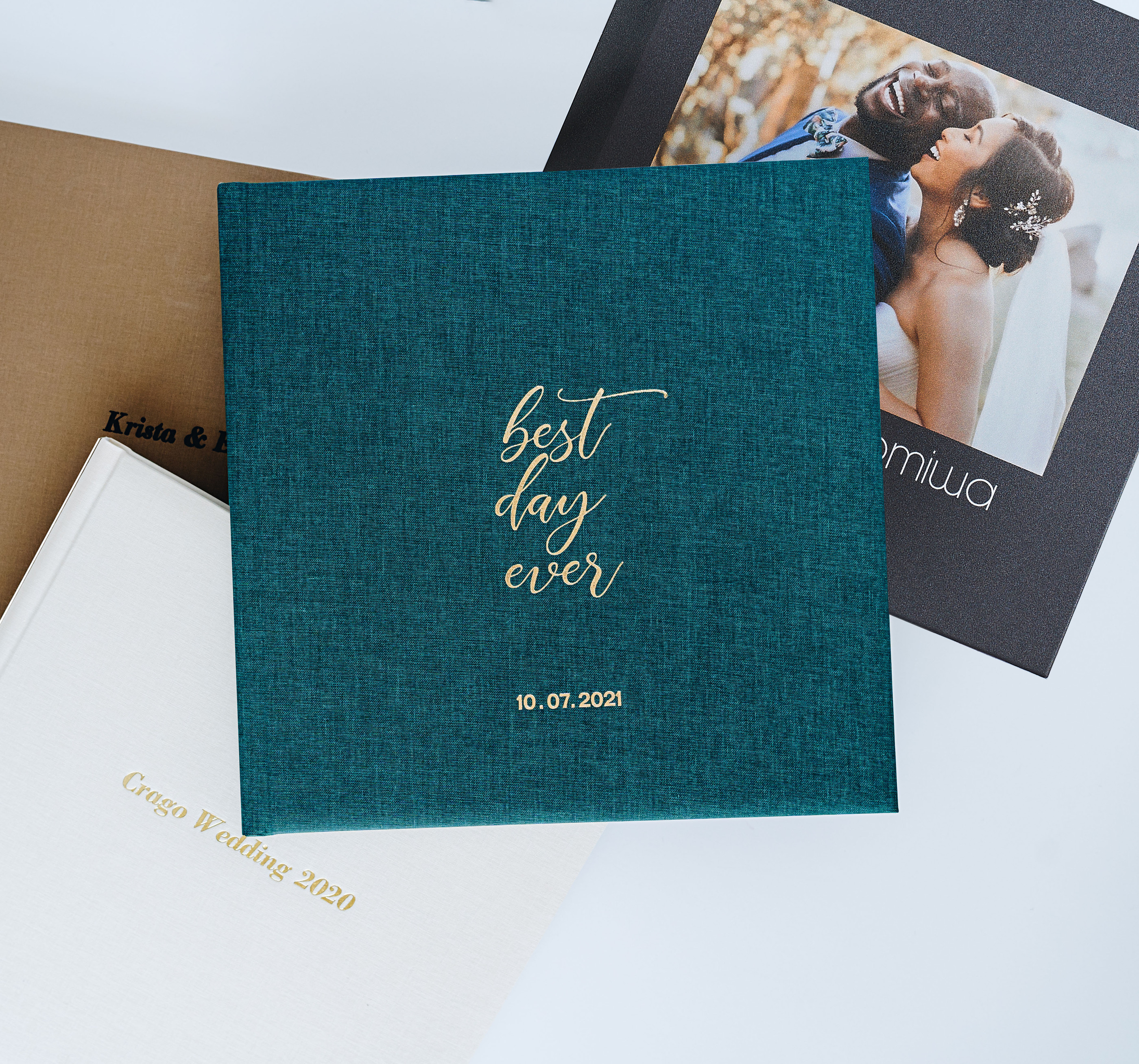 Custom wedding album cover designs