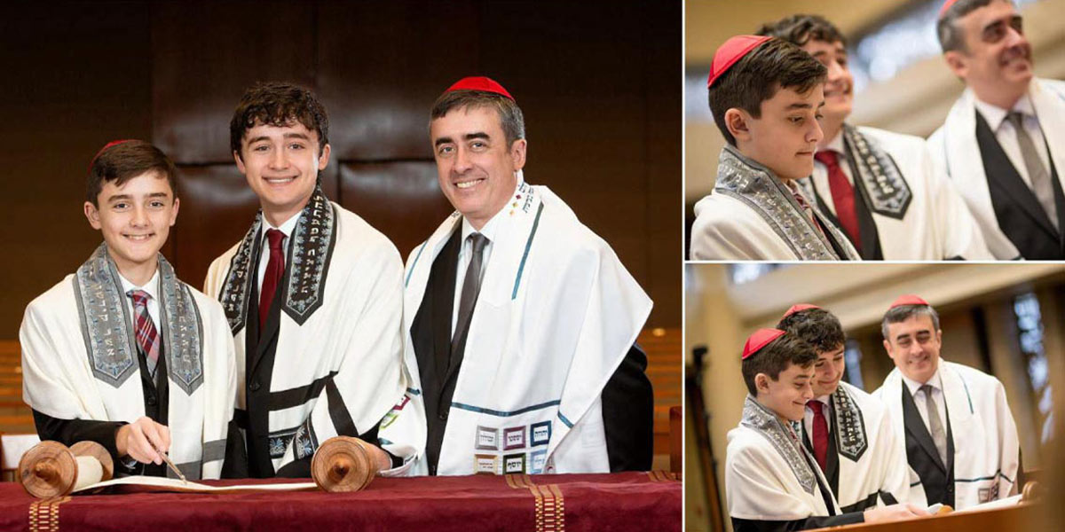 Bar Mitzvah Fotobuch Gestaltung Beispiel