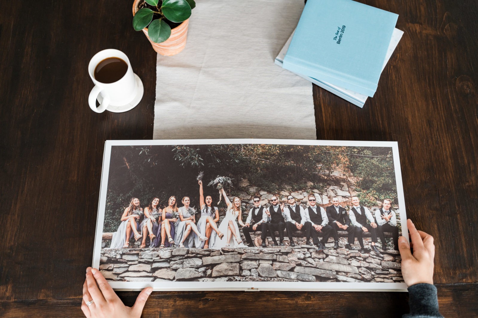 Layflat Wedding Album With Stunning Fine Art Photography