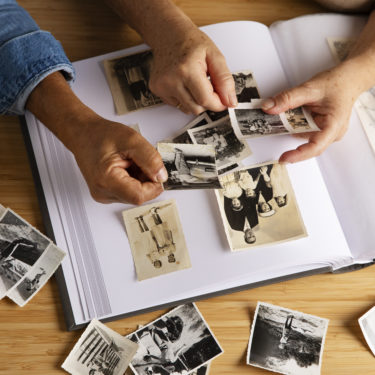 Organizing photos for a photo book