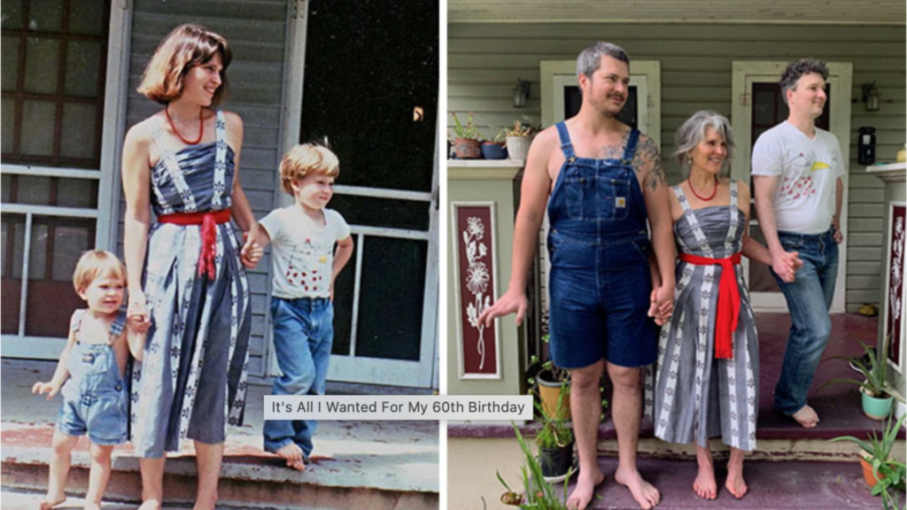 Recreate a Childhood Photo With Mum To Include in Your Photo Book